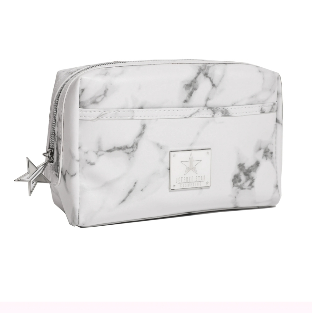 NWT White marble make up travel bag